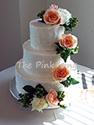 Textured buttercream wedding cake